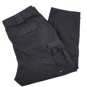 5.11 Tactical Taclite TDU Pants Mens 3XL Short 44x30 Black‎ Cargo Rip Stop 74280